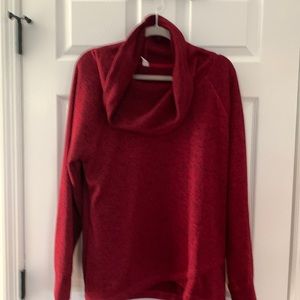 Woman’s cowl neck sweater Ruby color xl NWT NBW